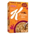 thumbnail image 1 of Kellogg's Special K Breakfast Cereal, 11 Vitamins and Minerals, Anytime Snacks, Family Size, Pumpkin Spice, 17.7oz Box (1 Box), 1 of 14