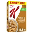 thumbnail image 1 of Kellogg's Special K Breakfast Cereal, 11 Vitamins and Minerals, Made with Real Almonds, Family Size, Vanilla and Almond, 18.8oz Box (1 Box), 1 of 13