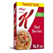 Kellogg's Special K Breakfast Cereal, Family Breakfast, Made with Real Strawberries, Family Size, Red Berries, 16.9oz Box (1 Box)