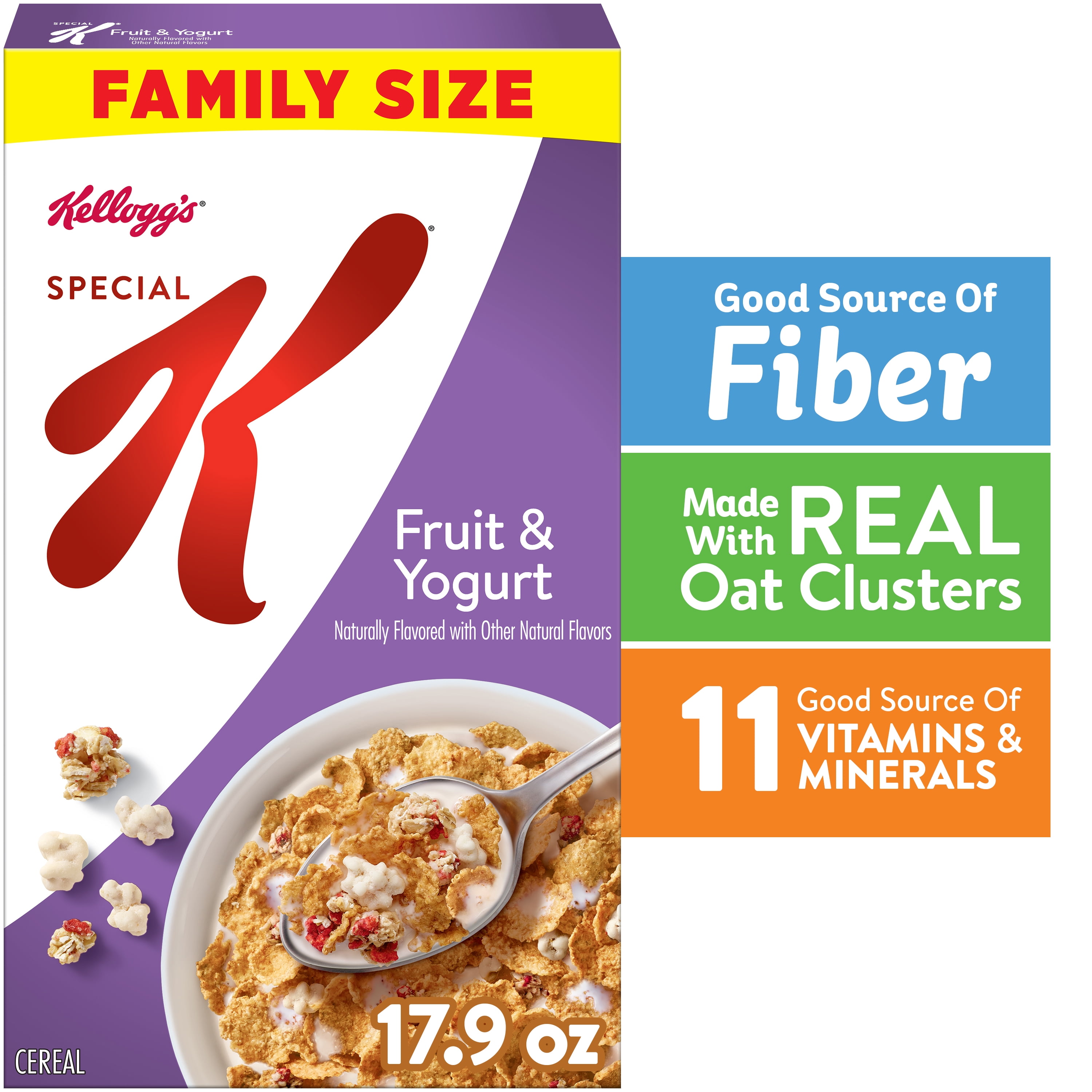 Kellogg's Kellogg's Special K Fruit and Yogurt Breakfast Cereal Family Size Box, 17.9  oz