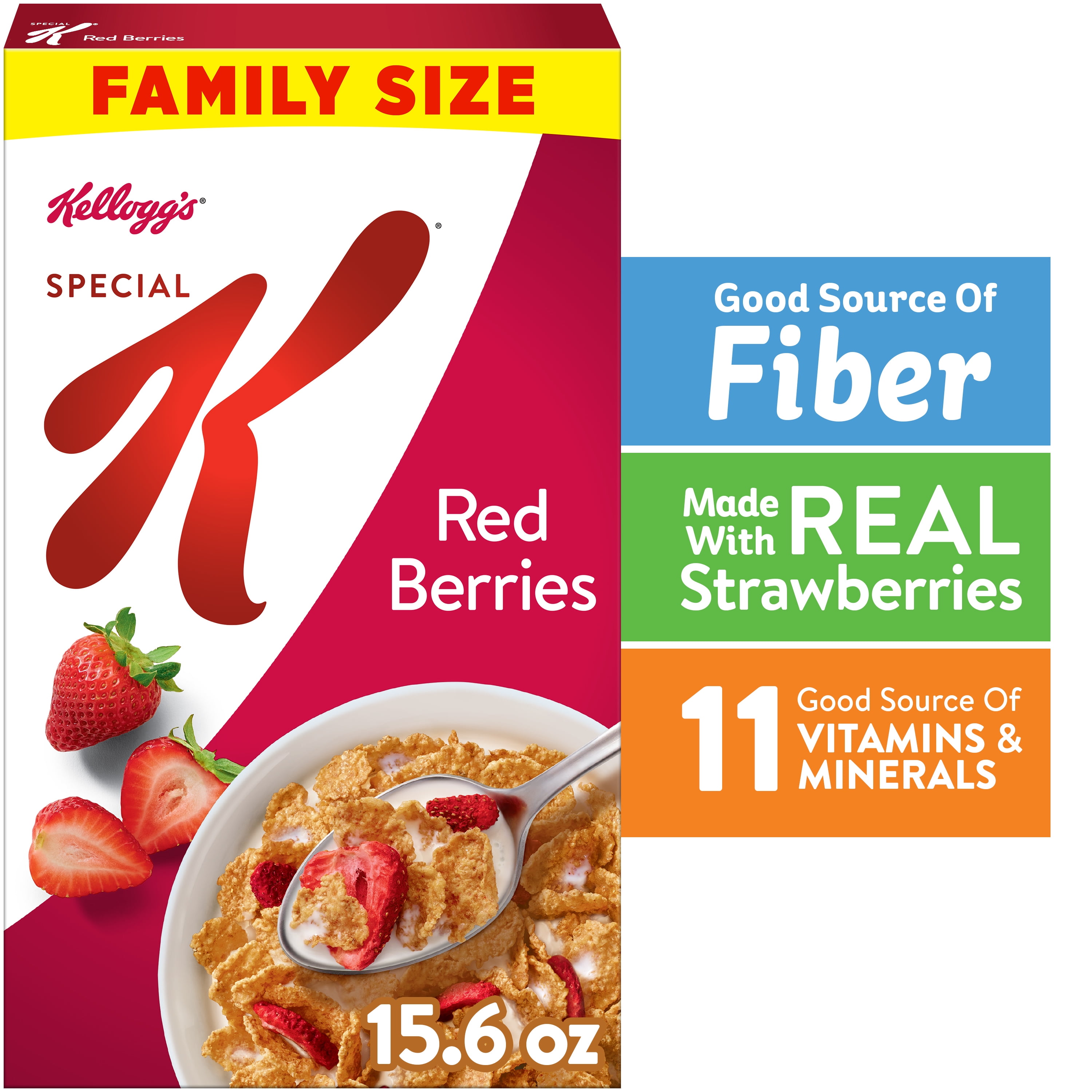 Kellogg's Kellogg's Special K Red Berries Breakfast Cereal Family Size Box, 15.6  oz