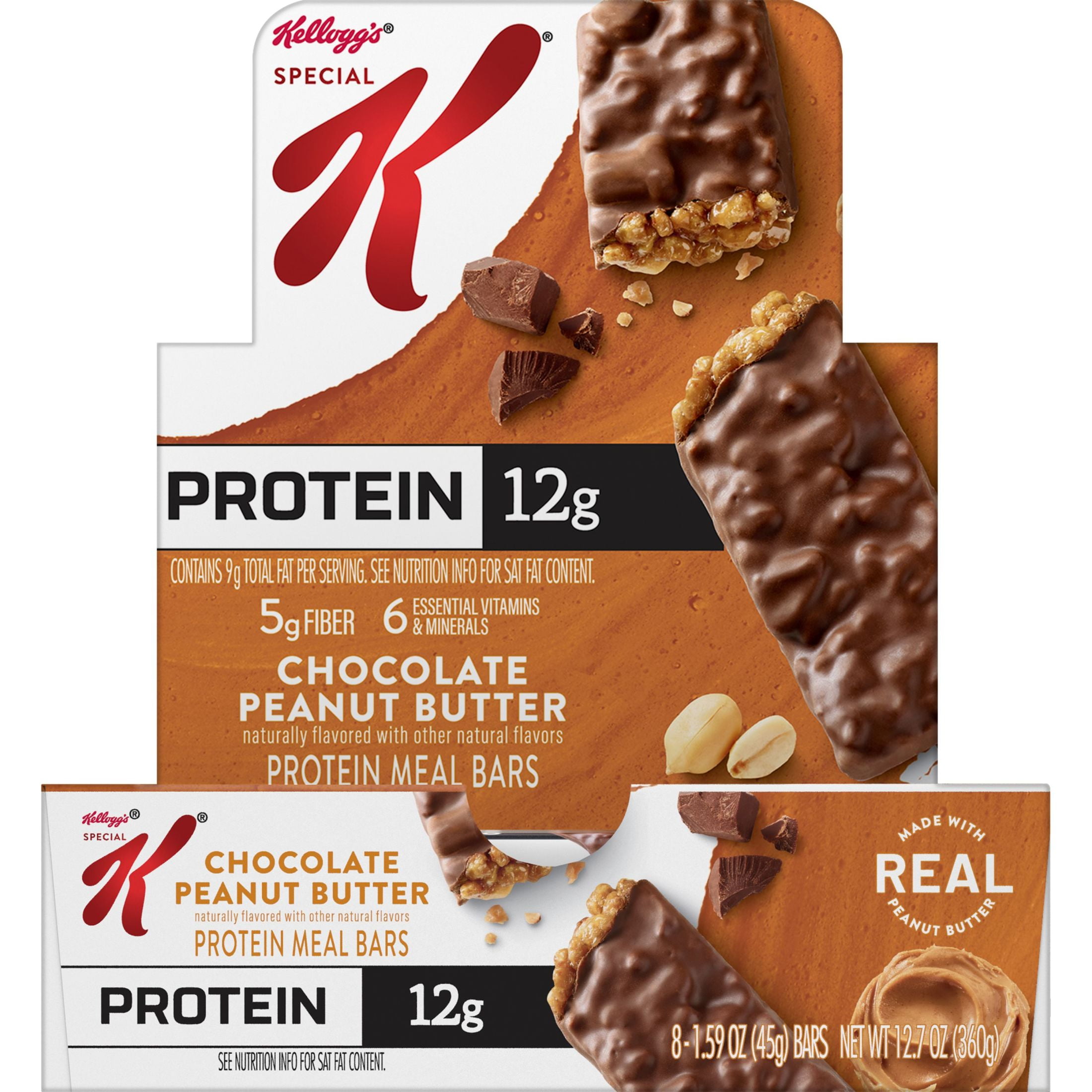 Kellogg's Special K Chocolate Peanut Butter Chewy Protein Bars, 12.7 oz
