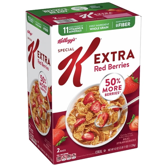 Kellogg's Special K Extra Red Berries Cereal, 43 Ounce