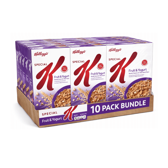 Kelloggs Special K Fruit & Yogurt Breakfast Cereal 12.6 oz (10 Pack Bundle)