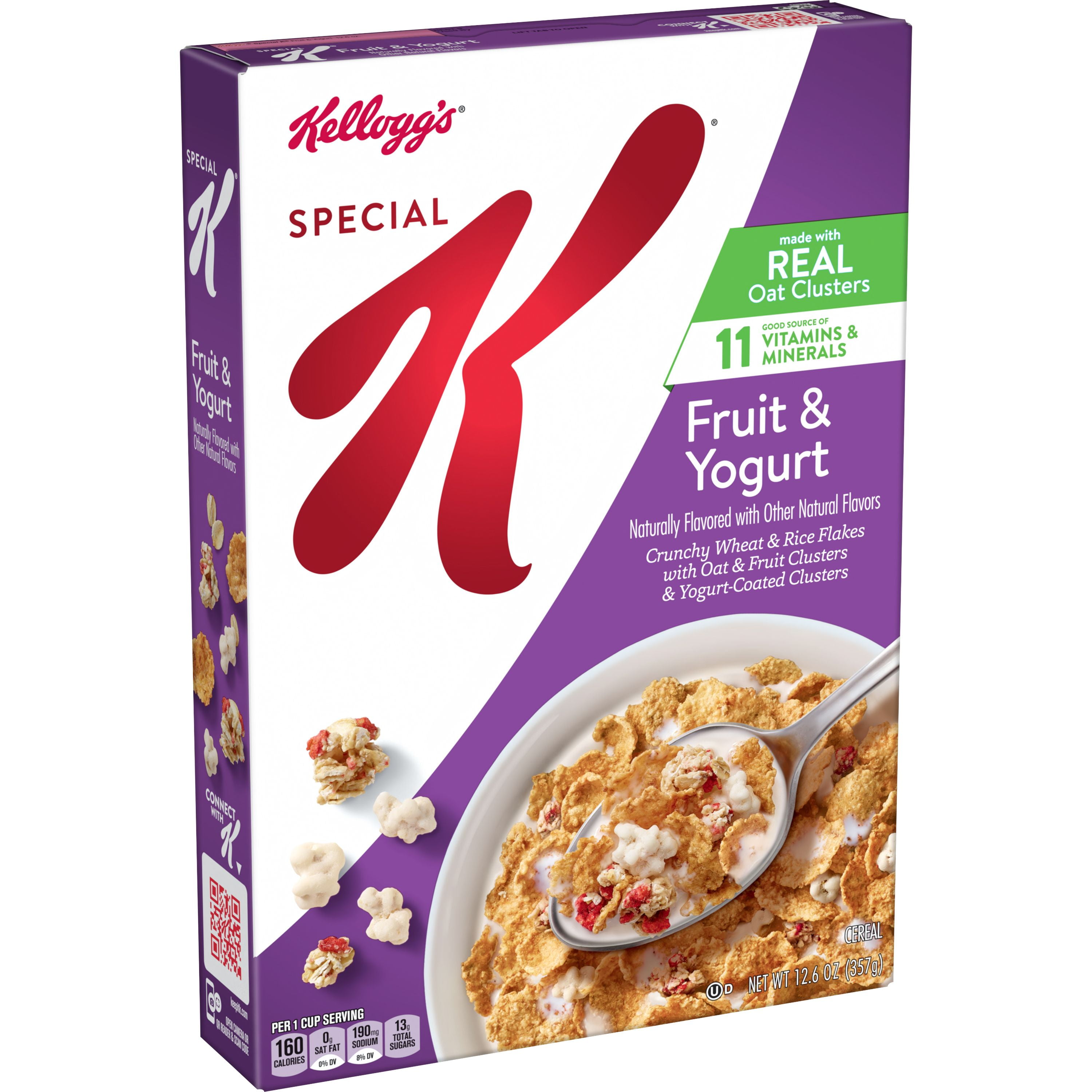 Kellogg's Special K Fruit & Yogurt Breakfast Cereal, 12.6 oz Box