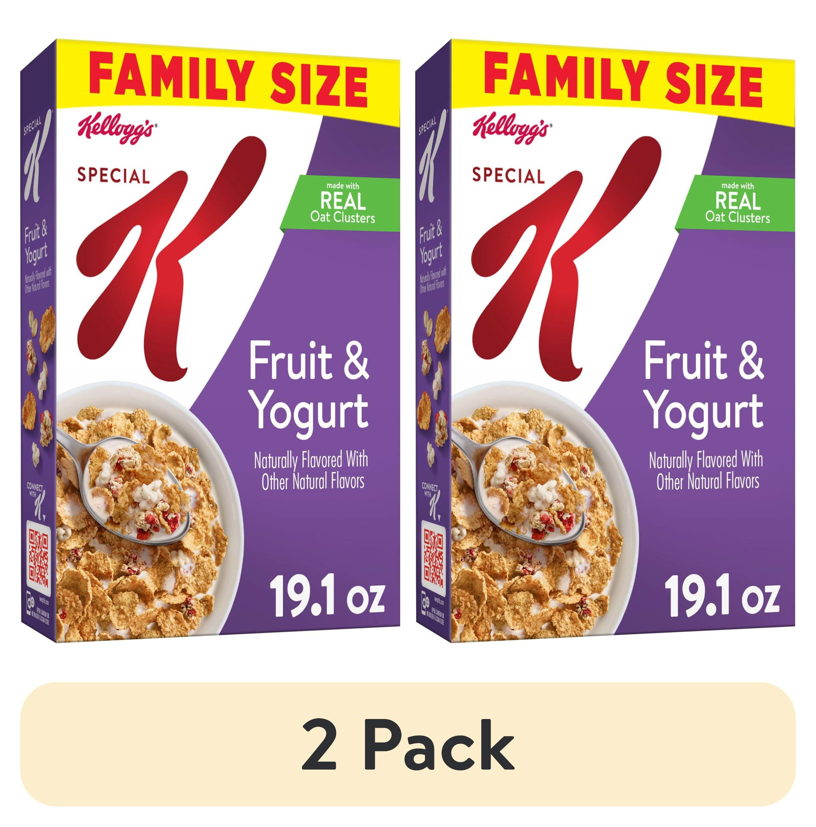 Kellogg's Special K Original Multi-Grain Touch of Cinnamon Cold Breakfast  Cereal, Family Size, 19 oz Box