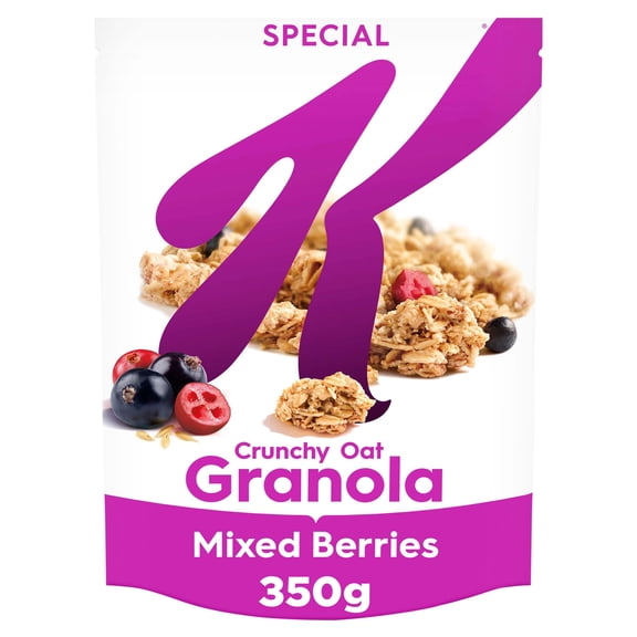 Kellogg's Special K Mixed Berries Breakfast Granola 350g, Imported from Britain