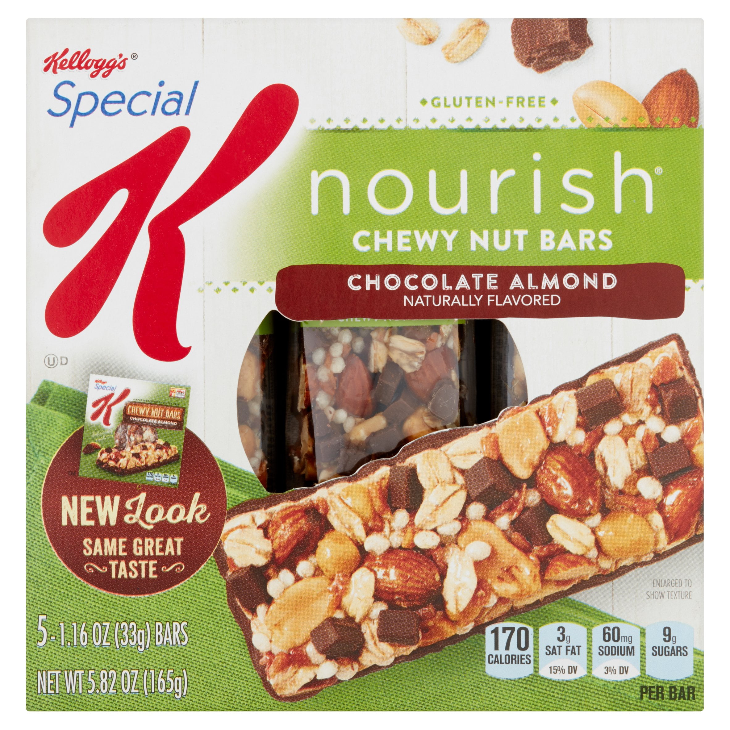 Kellogg's Special K Nourish Chewy Nut Bars Chocolate Almond Naturally