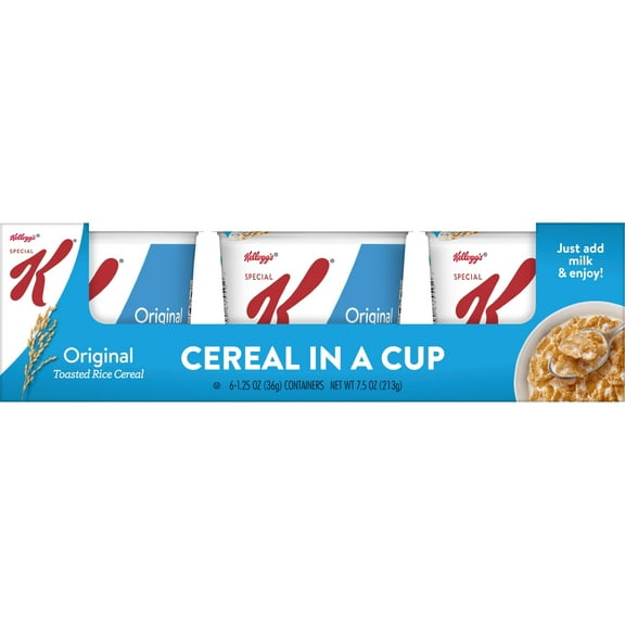 Kellogg's Special K Original Cold Breakfast Cereal, 11 Vitamins and Minerals, 6 Count