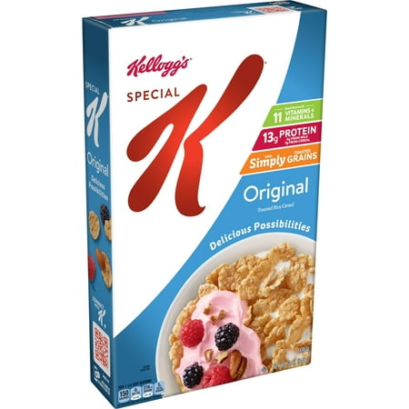 Kellogg's Special K Original Cold Breakfast Cereal, 12 oz Box