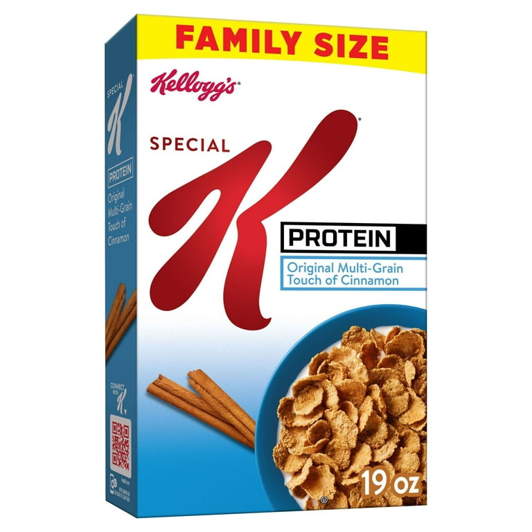 Special K Cereal, Touch of Cinnamon, Original Multi-Grain, Family Size - 19 oz