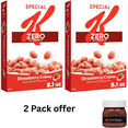 thumbnail image 1 of Kellogg's Special K Plus Strawberry Creme High Protein Zero Added Sugar Cereal, 8.1 oz, 1 of 8