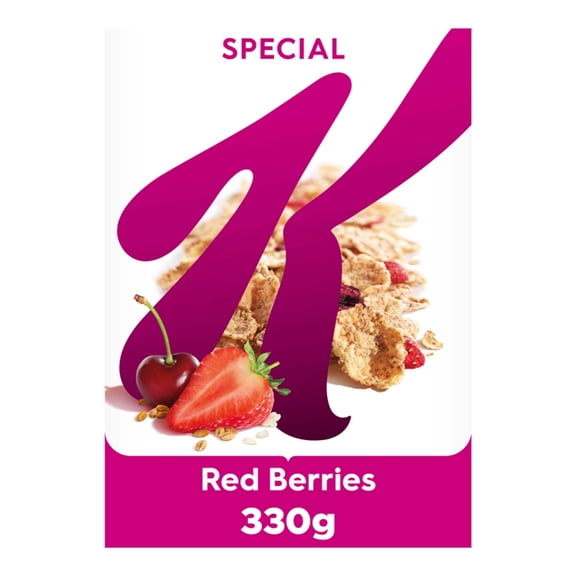 Kellogg's Special K Red Berries Breakfast Cereal 330g, Imported from Britain
