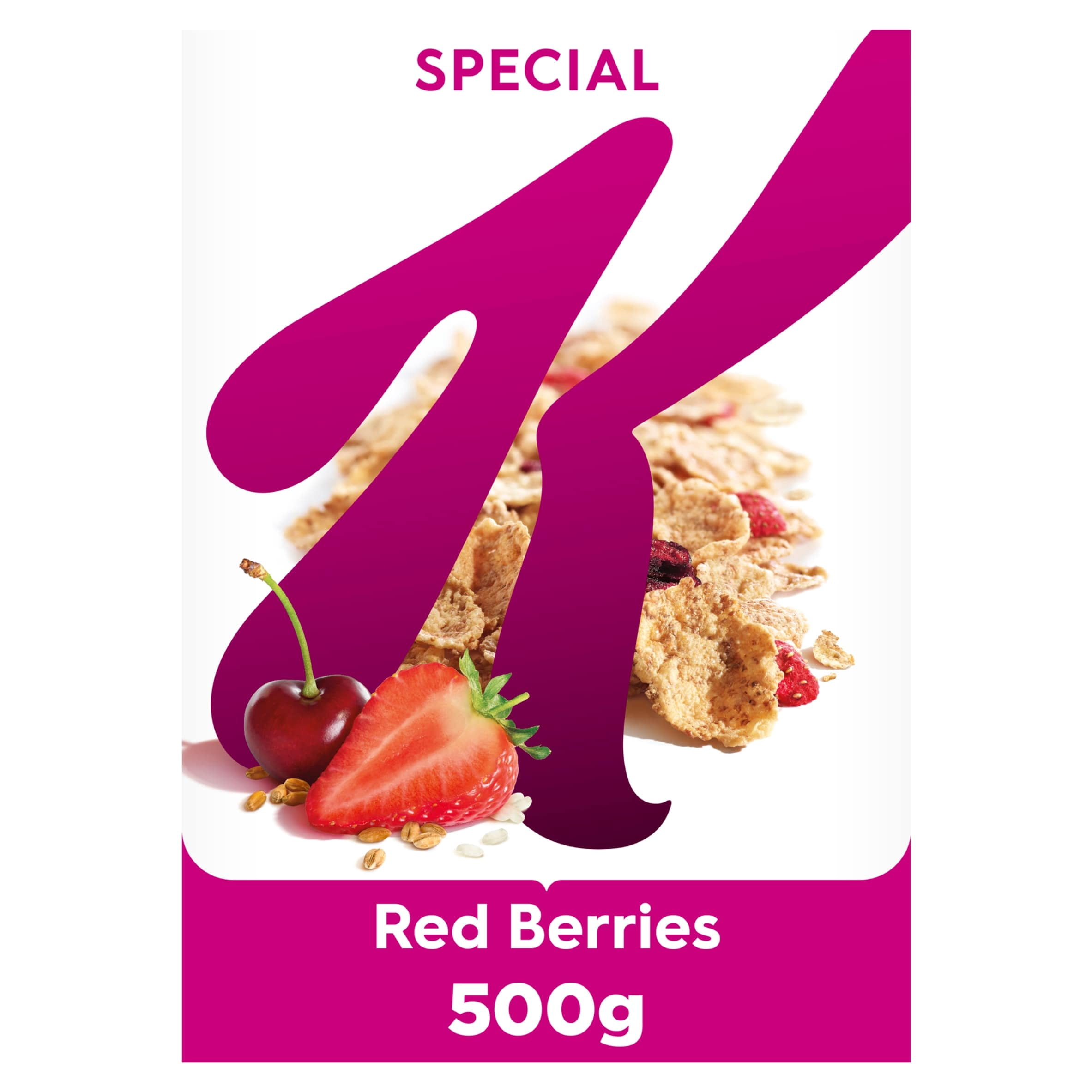 Kellogg's Special K Red Berries Breakfast Cereal 500g, Imported from Britain