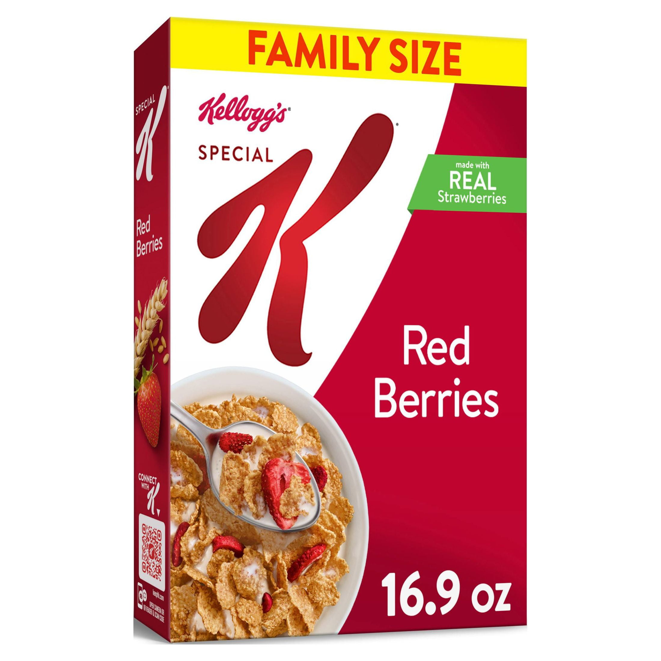 Kellogg's Special K Red Berries Cereal, Family Size 16.9 oz - Nutritious &  Delicious Breakfast or Snack Option