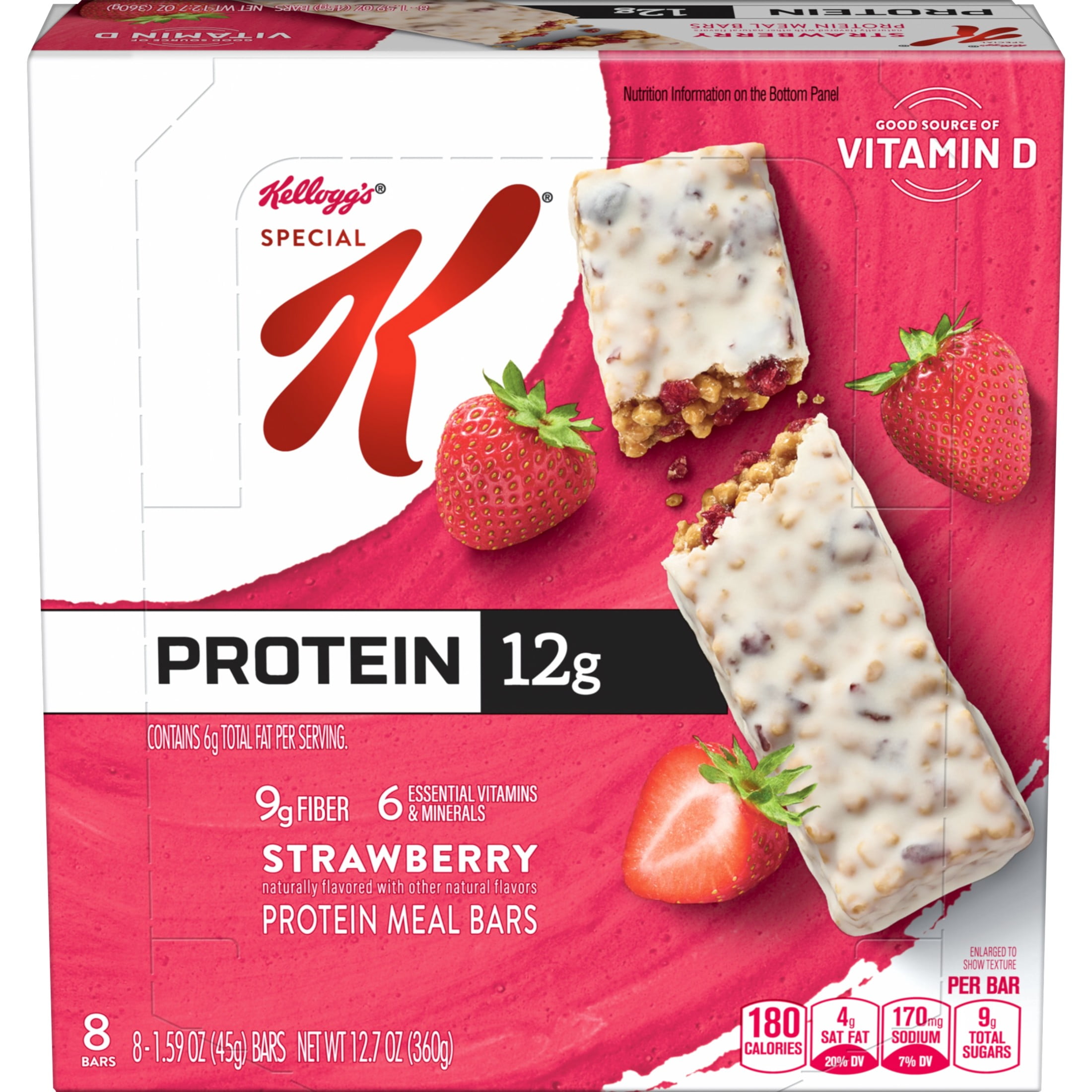 Special K Bar Protein Meal Bars, Strawberry, 8 Count