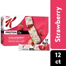 Kellogg's Special K Strawberry Chewy Protein Meal Bars, Ready-to-Eat, 19 oz, 12 Count