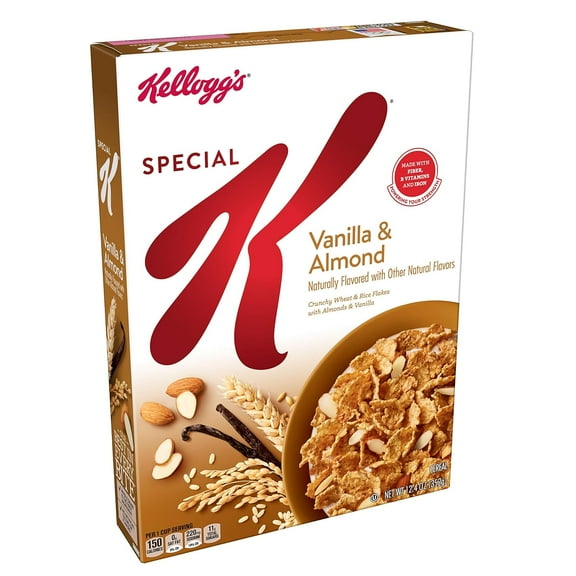 Kellogg's Special K Vanilla & Almond Naturally Flavored Breakfast Cereal, 12.9 oz Box