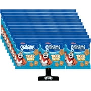 Kellogg's Tiger Bites, Original Graham Crackers, 1 oz (Pack of 30) with By The Cup Bag Clip