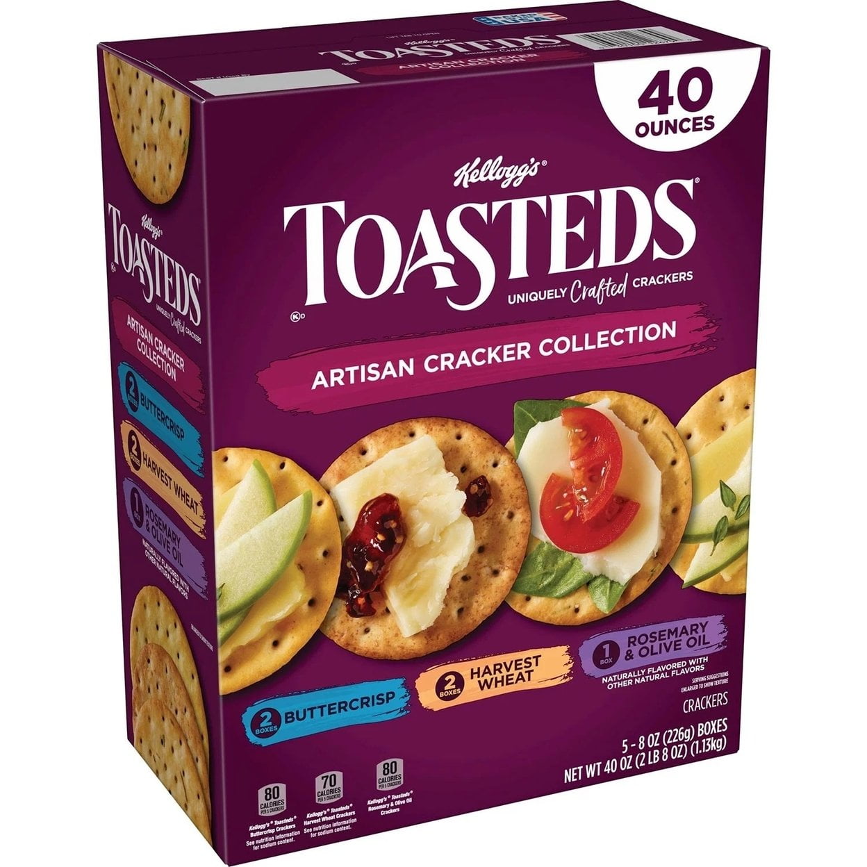 Kellogg's Toasted Crackers 3 Flavors 40oz