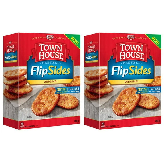 Kellogg's Town House Flipsides Original Cracker, 260g/9.2oz 2-Pack