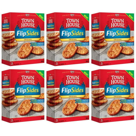 Kellogg's Town House Flipsides Original Cracker, 260g/9.2oz 6-Pack