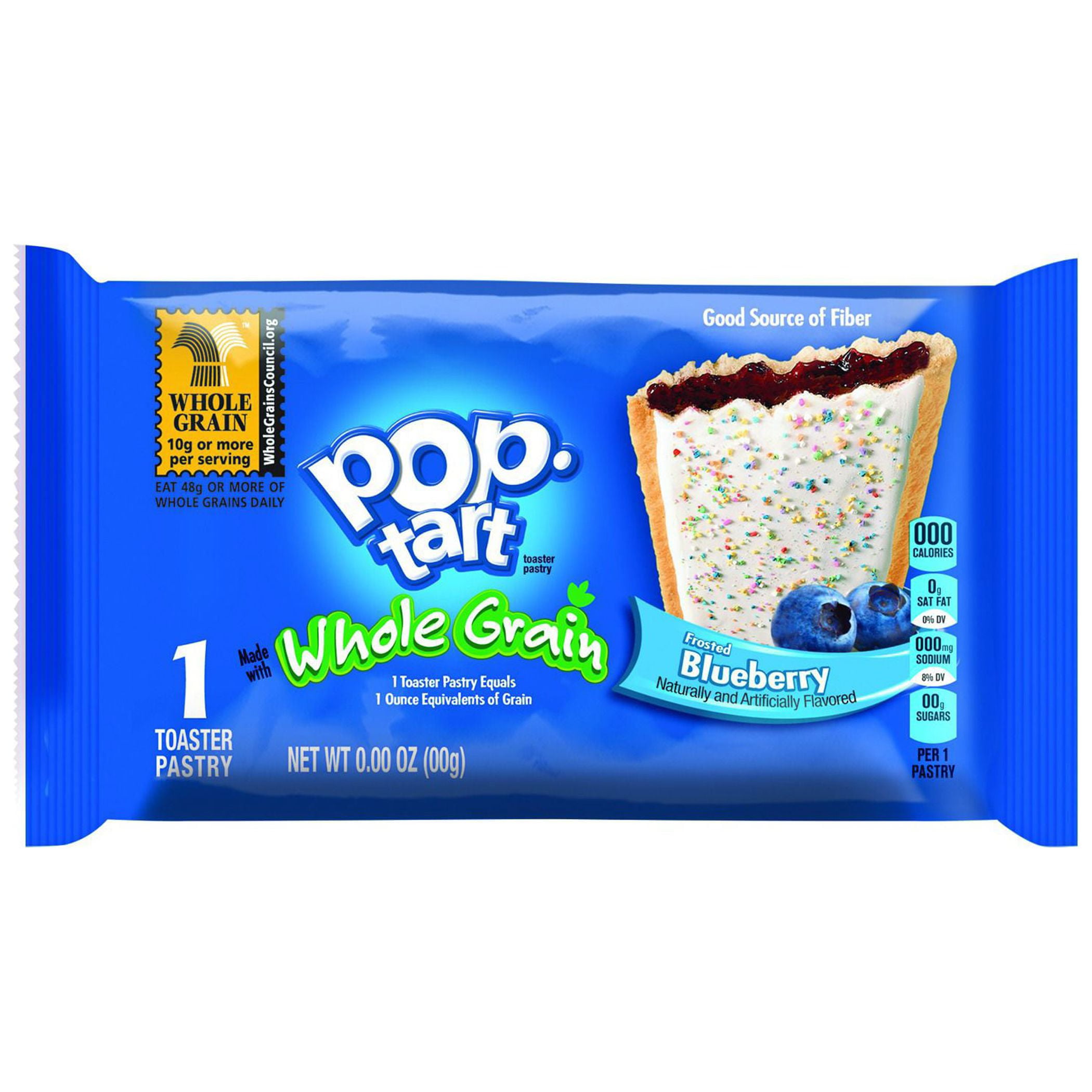 Kellogg's Whole Grain Blueberry Pop Tarts Case 1.76oz 10count (PACK OF 12)