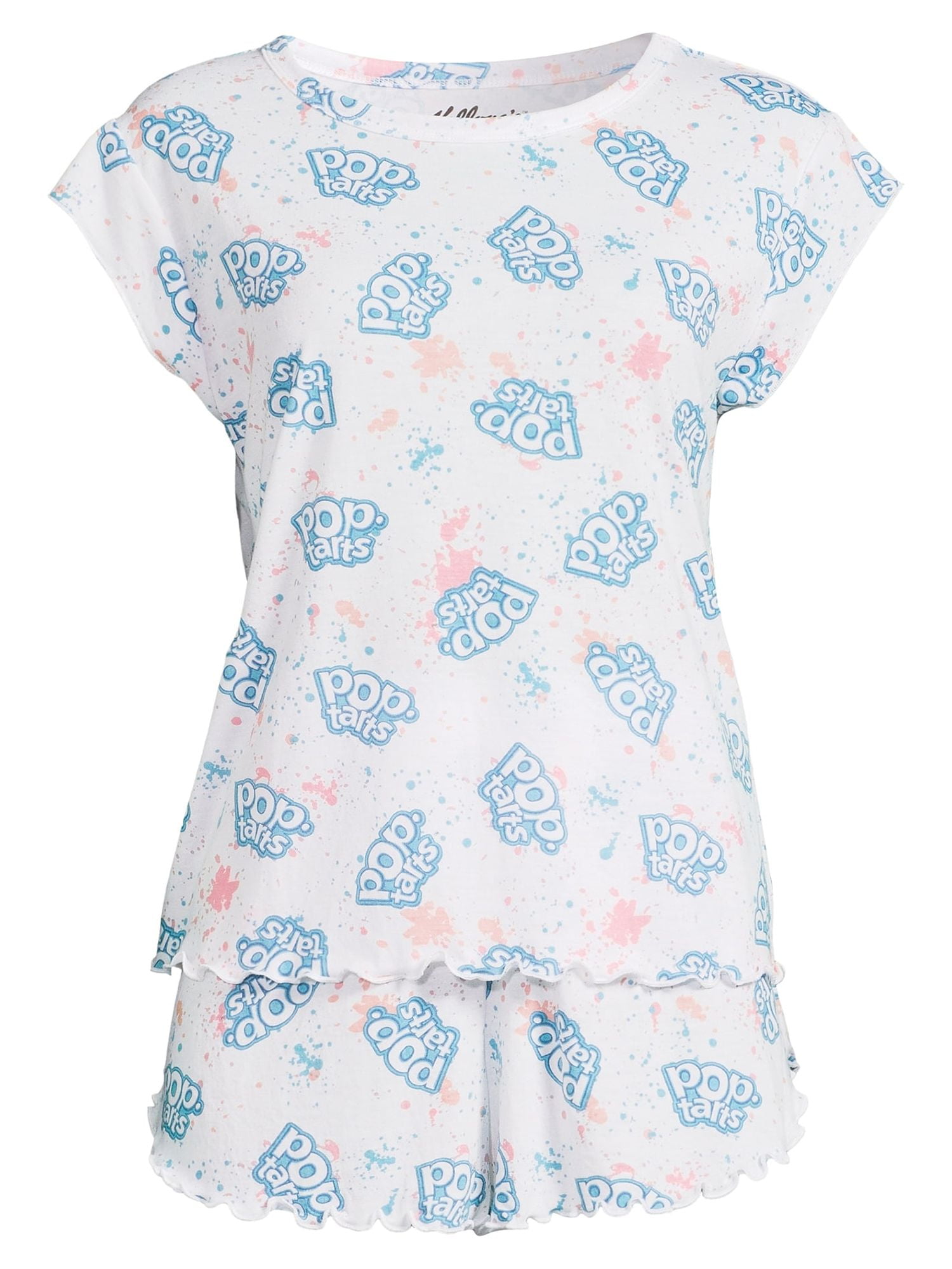 Kellogg's Women's and Women's Plus Pop Tarts Top and Shorts Pajama Set, 3-Piece