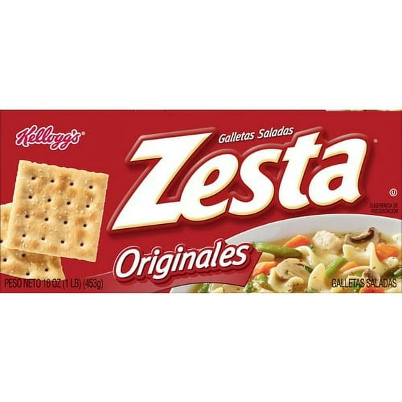 Kellogg's Zesta Saltine Crackers - Original - 16 oz - 1 Box | Bundle of 10 Boxes
