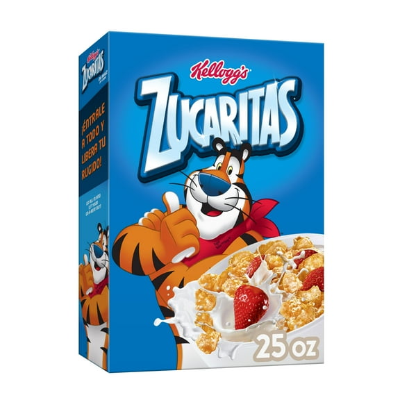 Kellogg's Zucaritas Cold Breakfast Cereal, 6 Vitamins and Minerals, Kids Snacks, Original, 25oz Box (1 Box)