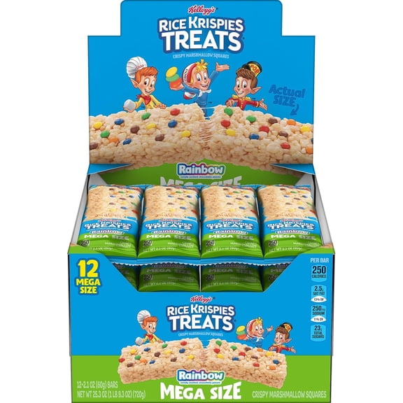 Kelloggs 13189 Rice Krispies Treats Original Marshmallow With M&Ms 2.1 Oz Bar 12/Box
