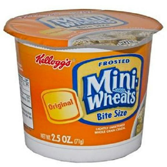 Kelloggs, Cereal In Cup Frosted Mini Wheats, Count 6 (2.5 oz) - Cereals / Grab Varieties & Flavors