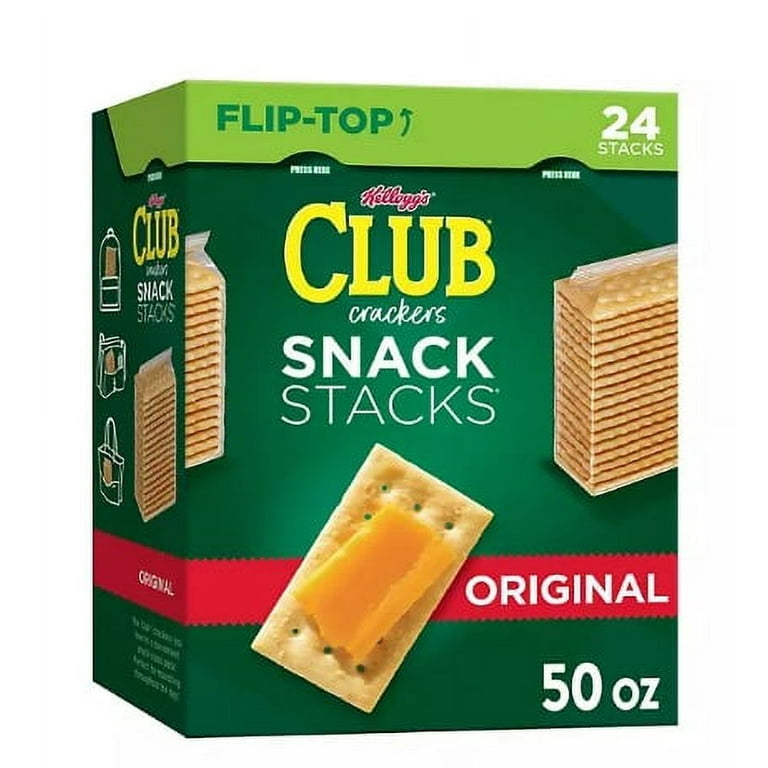 Original Club Crackers Snack Stacks, 50 oz Box, Ships in 1-3 Business Days Original Club Crackers Snack Stacks, 50 oz Box, Ships in 1-3 Business Days