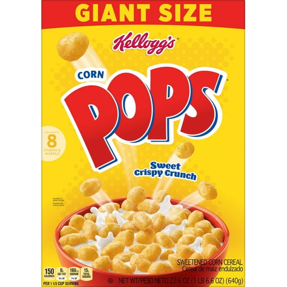 Kelloggs Corn Pops Cereal, 10/22.6 oz