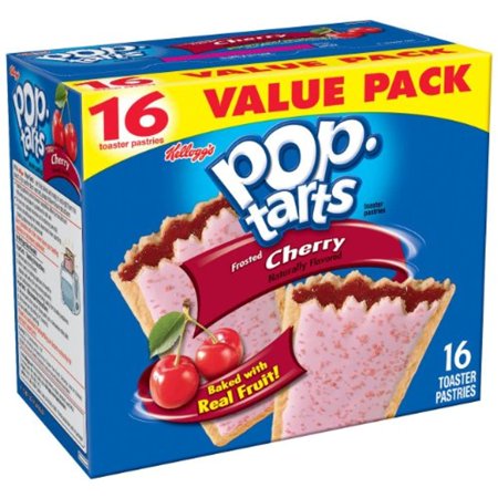 Kelloggs Frosted Cherry Pop-Tarts 16 Count 29.3 Oz