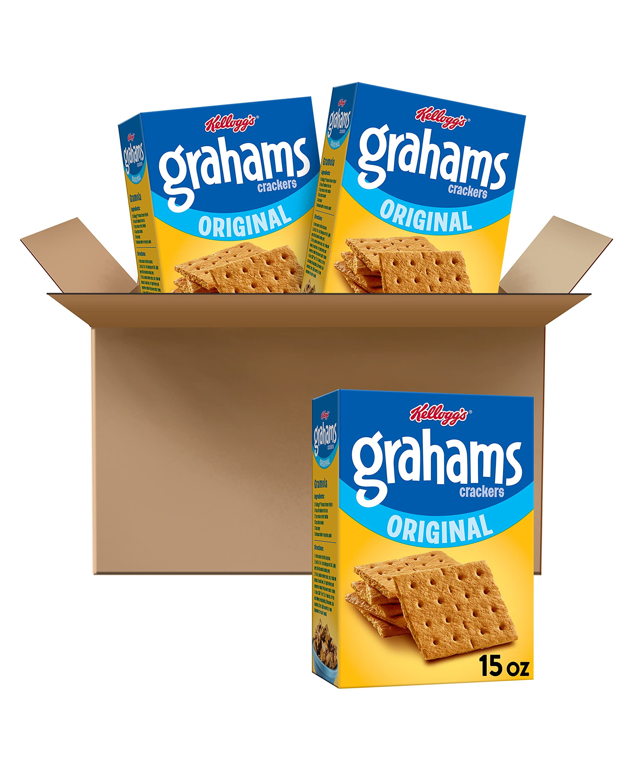 Kelloggs Grahams Crackers Easy RE32Snacks Bulk Pantry Staples Original