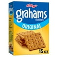 thumbnail image 1 of Kelloggs Grahams Crackers, Original, Easy Snacks, 15Oz Box, 1 of 3