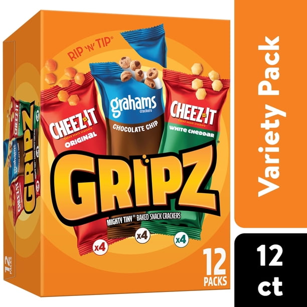 Kelloggs Gripz 12ct - Snack crackers for hospitality - Walmart