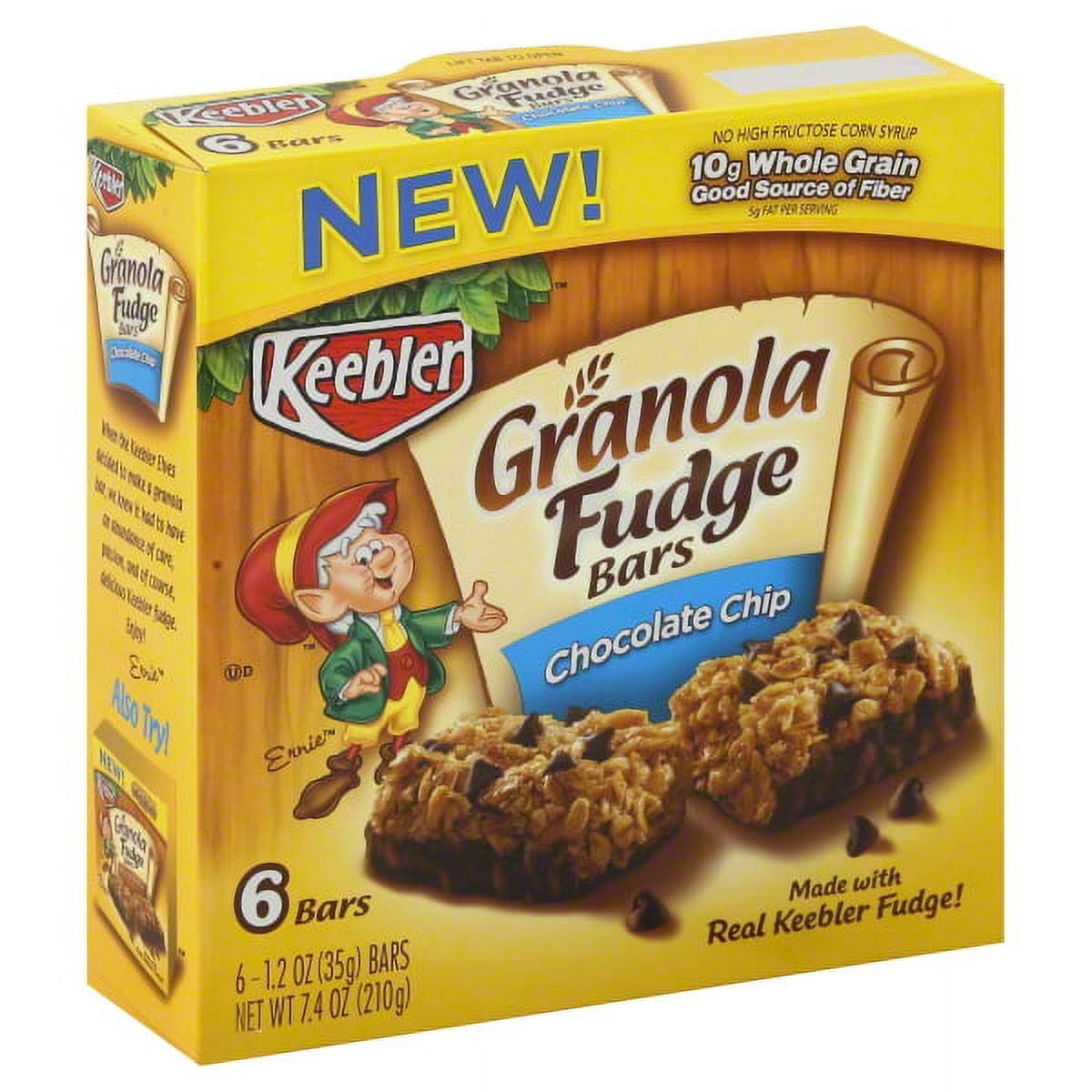 Kelloggs Keebler  Granola Fudge Bars, 6 ea