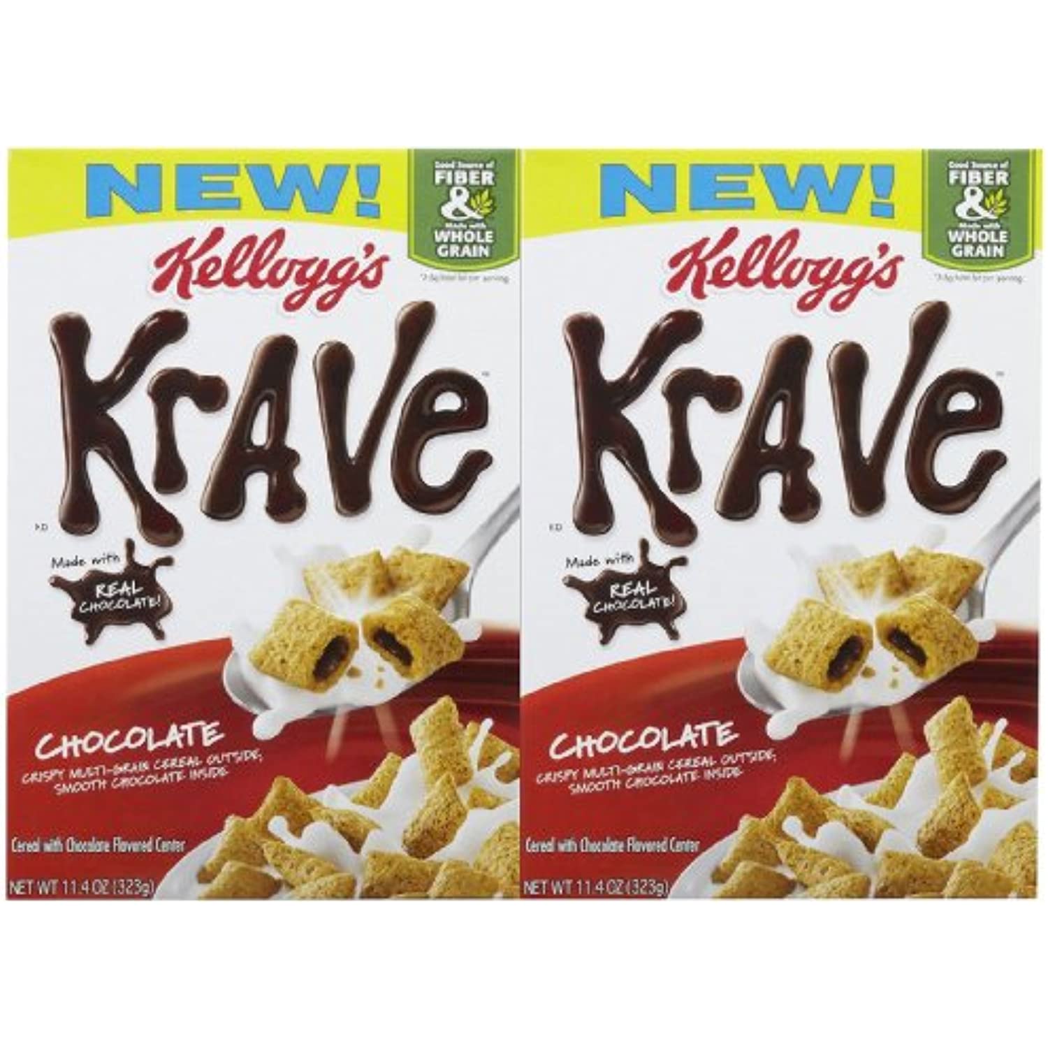 Kelloggs Krave Krave Cereal Chocolate 11.4 Oz 2 Pk