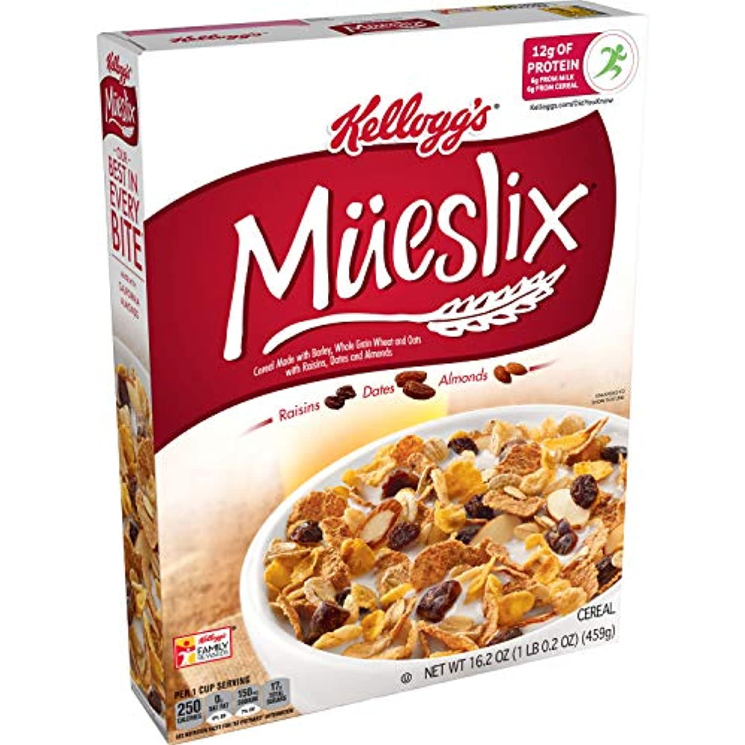 Kelloggs Mueslix, Breakfast Cereal, Original, Good Source Of Fiber, 16