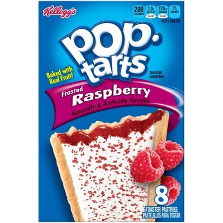 Kelloggs, Pop-Tarts, Frosted Raspberry, 8 Count, 14.7Oz Box (Pack Of 6)