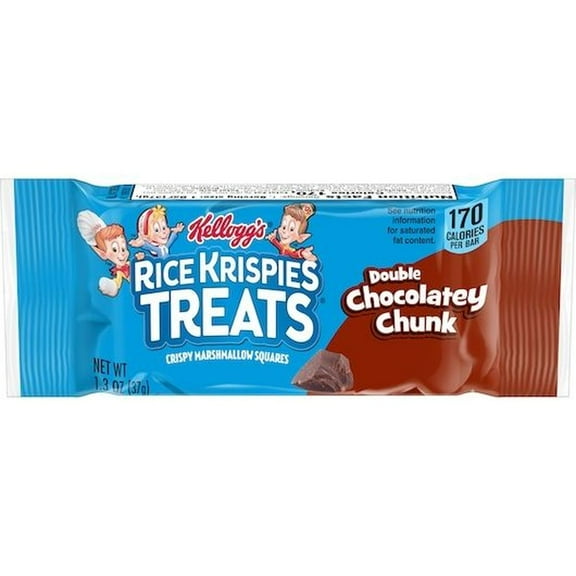 Kelloggs Rice Krispies Double Chocolate Chunk Treats Bar, 1.3 Ounce -- 80 per Case.