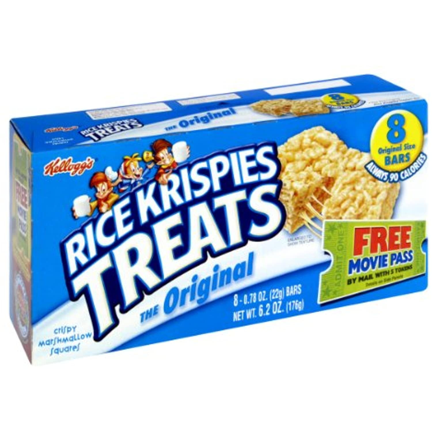 Kelloggs Rice Krispies Original Treats 8 0.78Oz Bars Net Wt 6.2