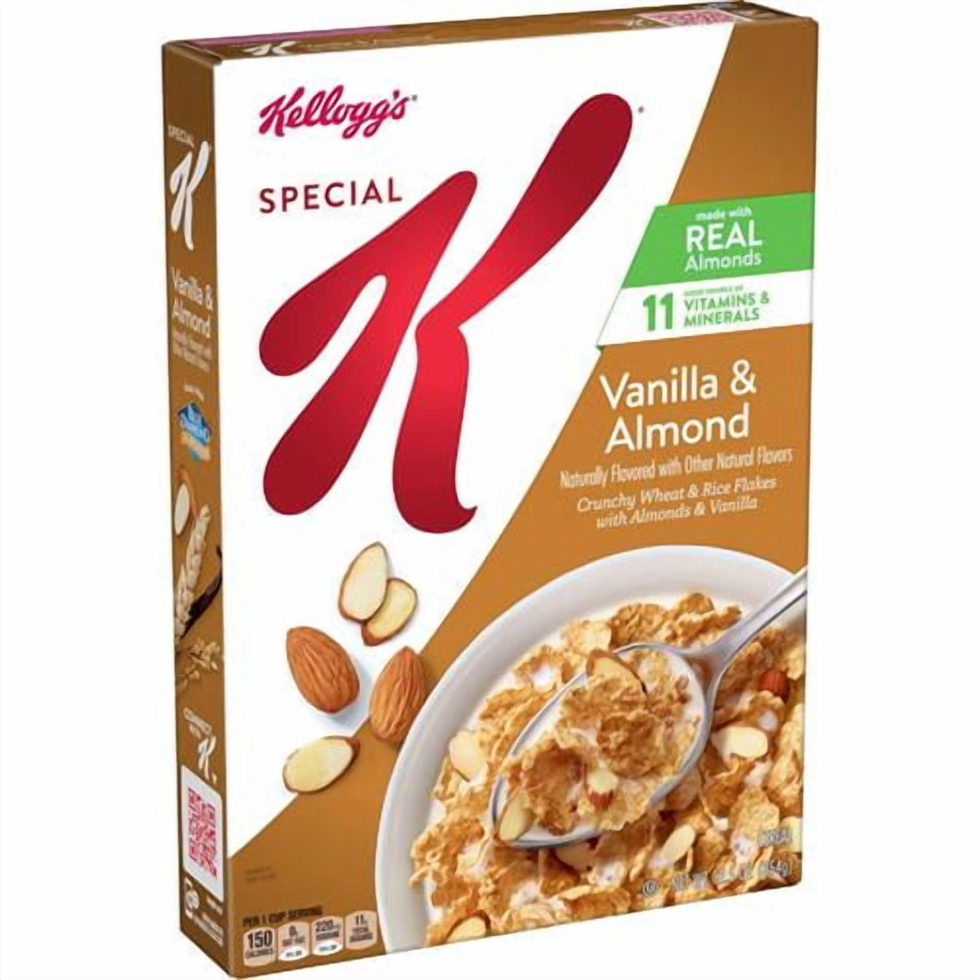 Kelloggs Special K Breakfast Cereal, Fiber Cereal, Family Breakfast, Vanilla And Almond, 12.5Oz Box (1 Box) - Pack of 2