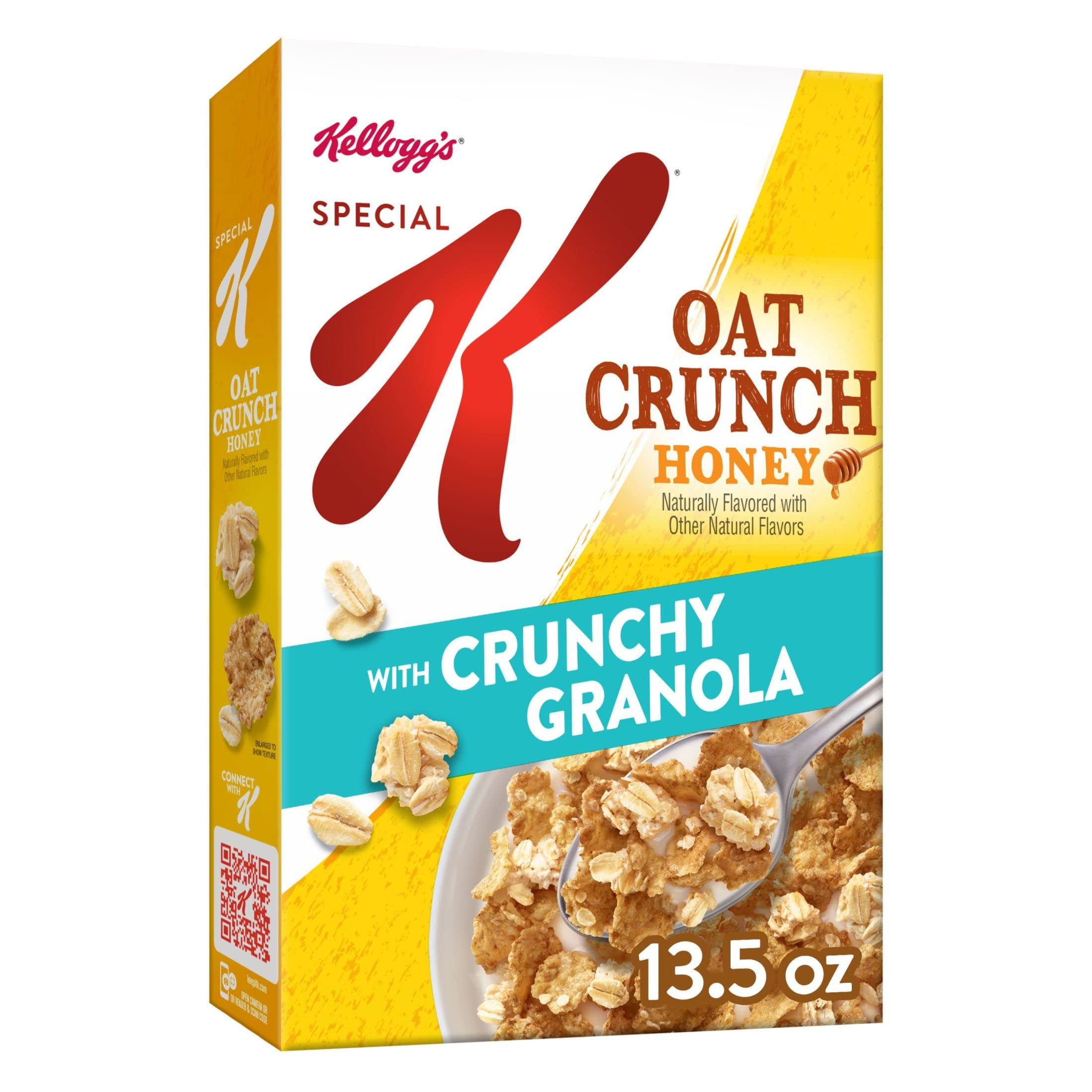 Kelloggs Special K Breakfast Cereal, Oat Crunch Honey with Crunchy Granola, 13.5oz Box
