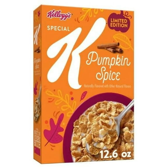 Kelloggs Special K Pumpkin Spice Cereal, Limited Edition, 12.6 oz Box