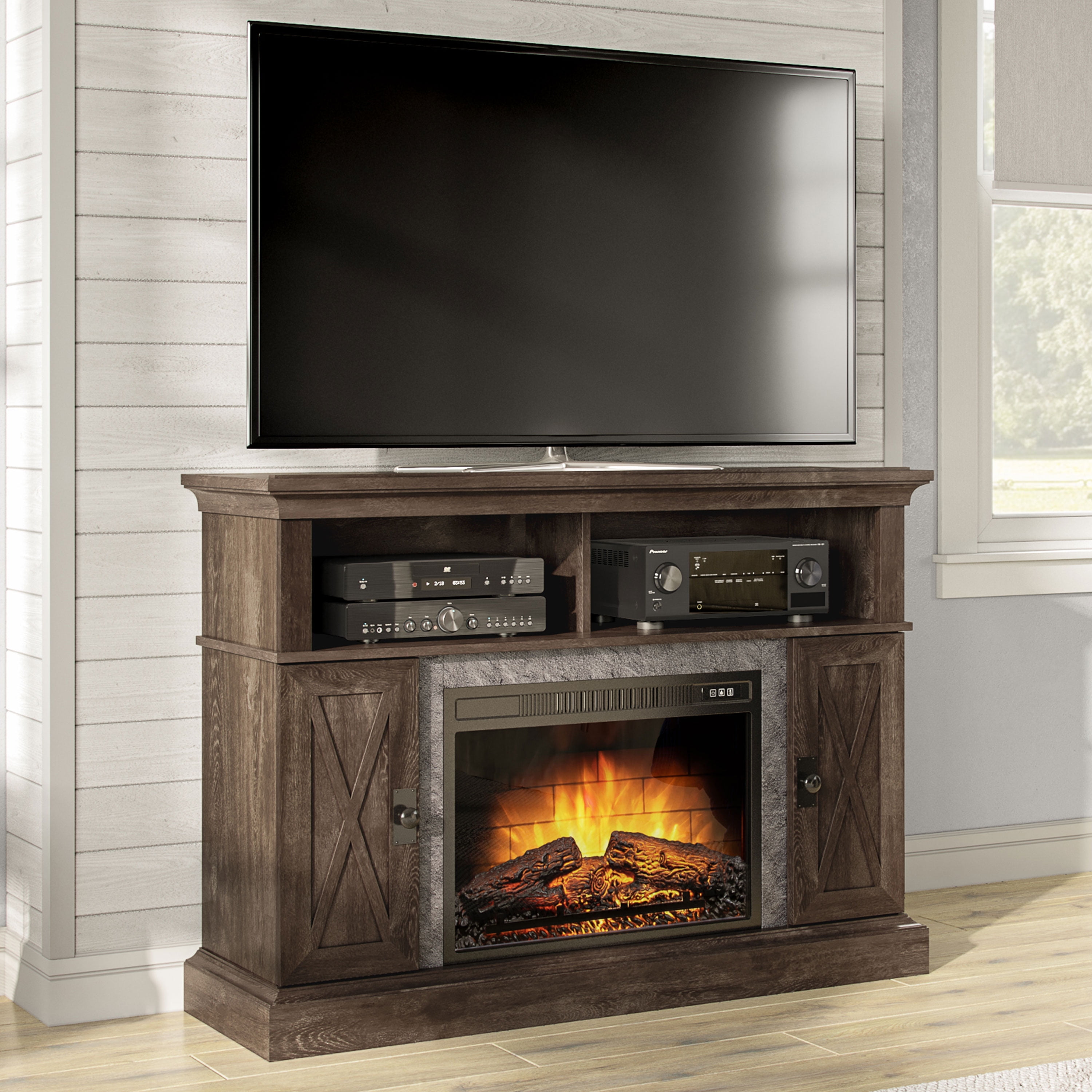 Kellum media fireplace console discount