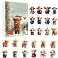 Kelly Bro 2024 2D Acrylic Cow Advent Calendar Transform Your December