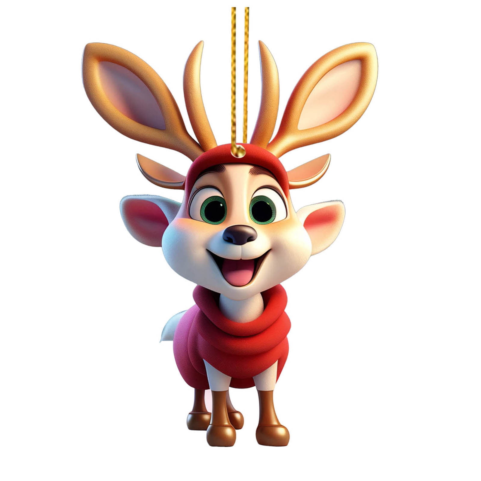 Kelly Bro 2D Acrylic Cartoon Deer Ornaments Make Your Decor Shine with